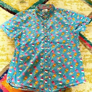MTL made to live New York Popcycle men’s medium button down
